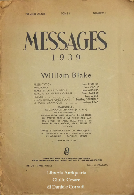 Messages 1939 - William Blake