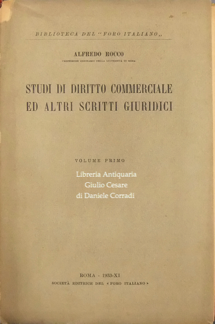 Studi di diritto commerciale e altri scritti giuridici