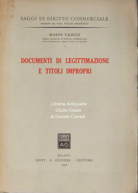 Documenti di legittimazione e titoli impropri