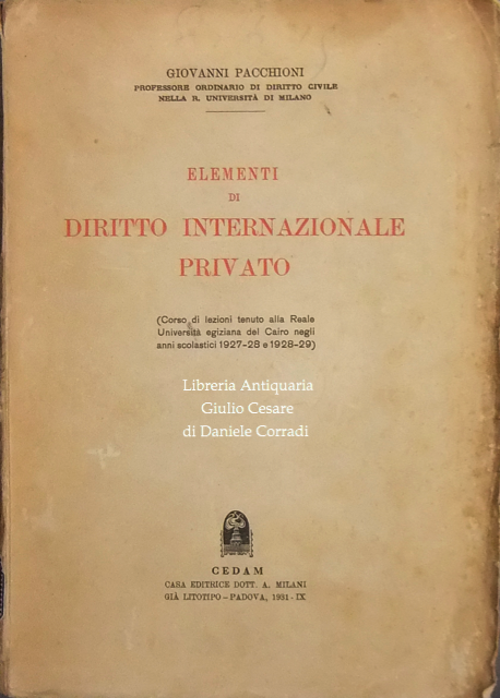Elementi di diritto internazionale privato