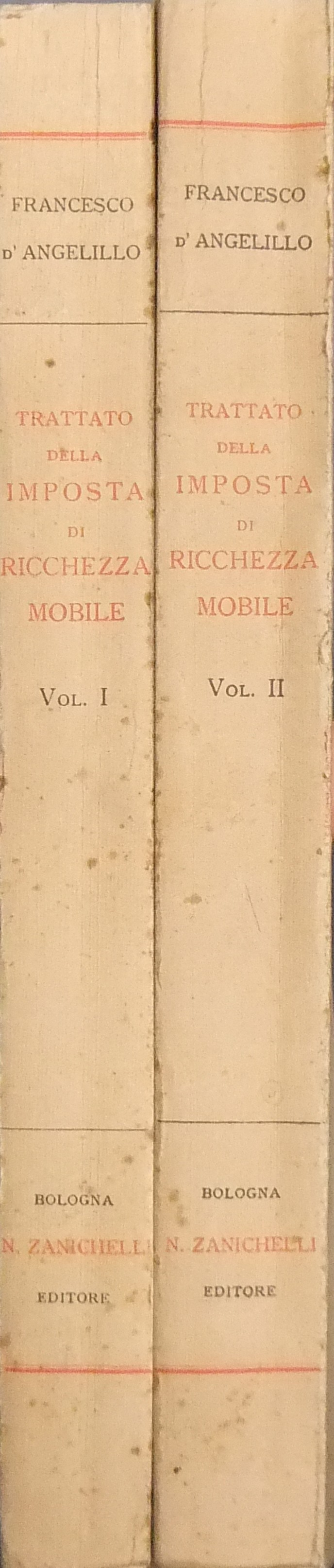 Trattato della imposta di ricchezza mobile. 