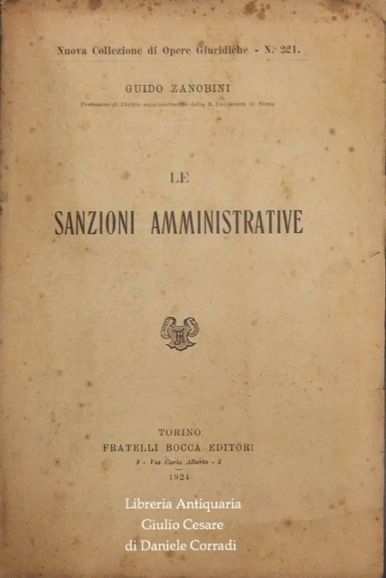 Le sanzioni amministrative