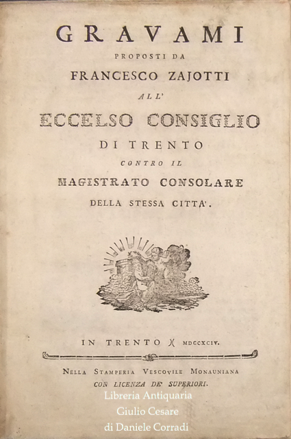 Gravami proposti da Francesco Zajotti