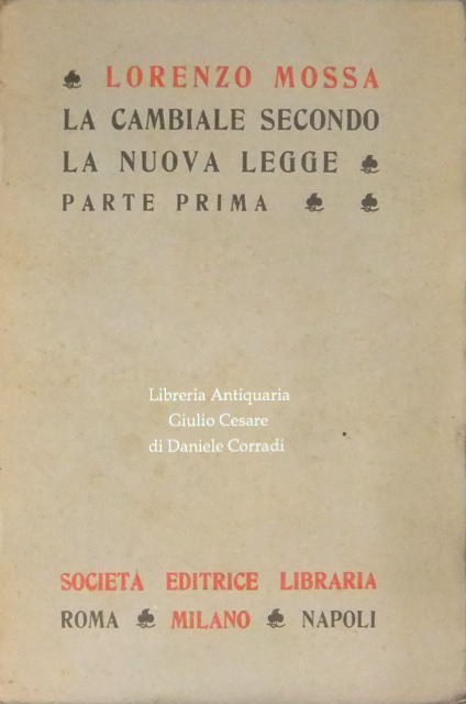 La cambiale secondo la nuova legge