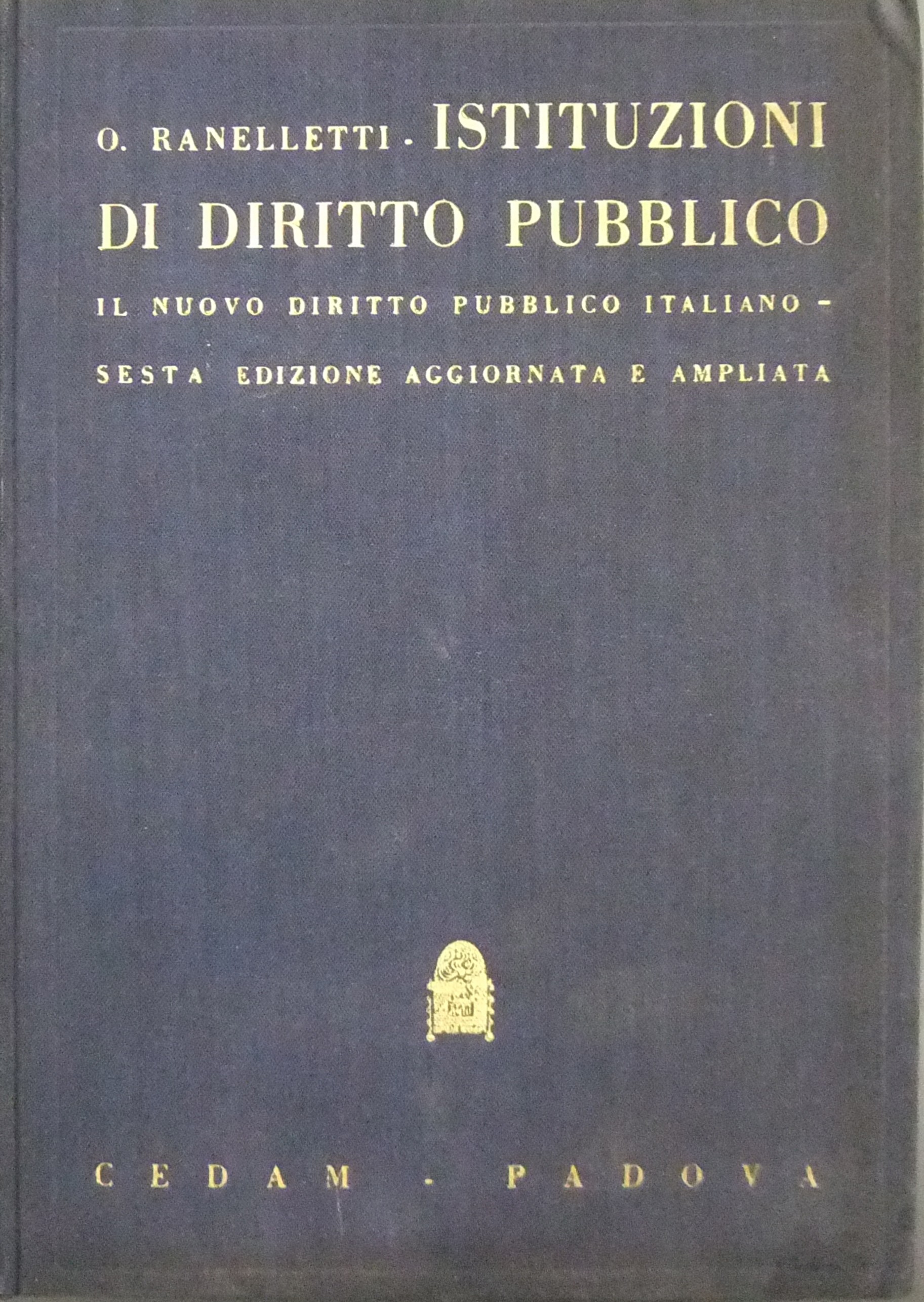 Istituzioni di diritto pubblico.