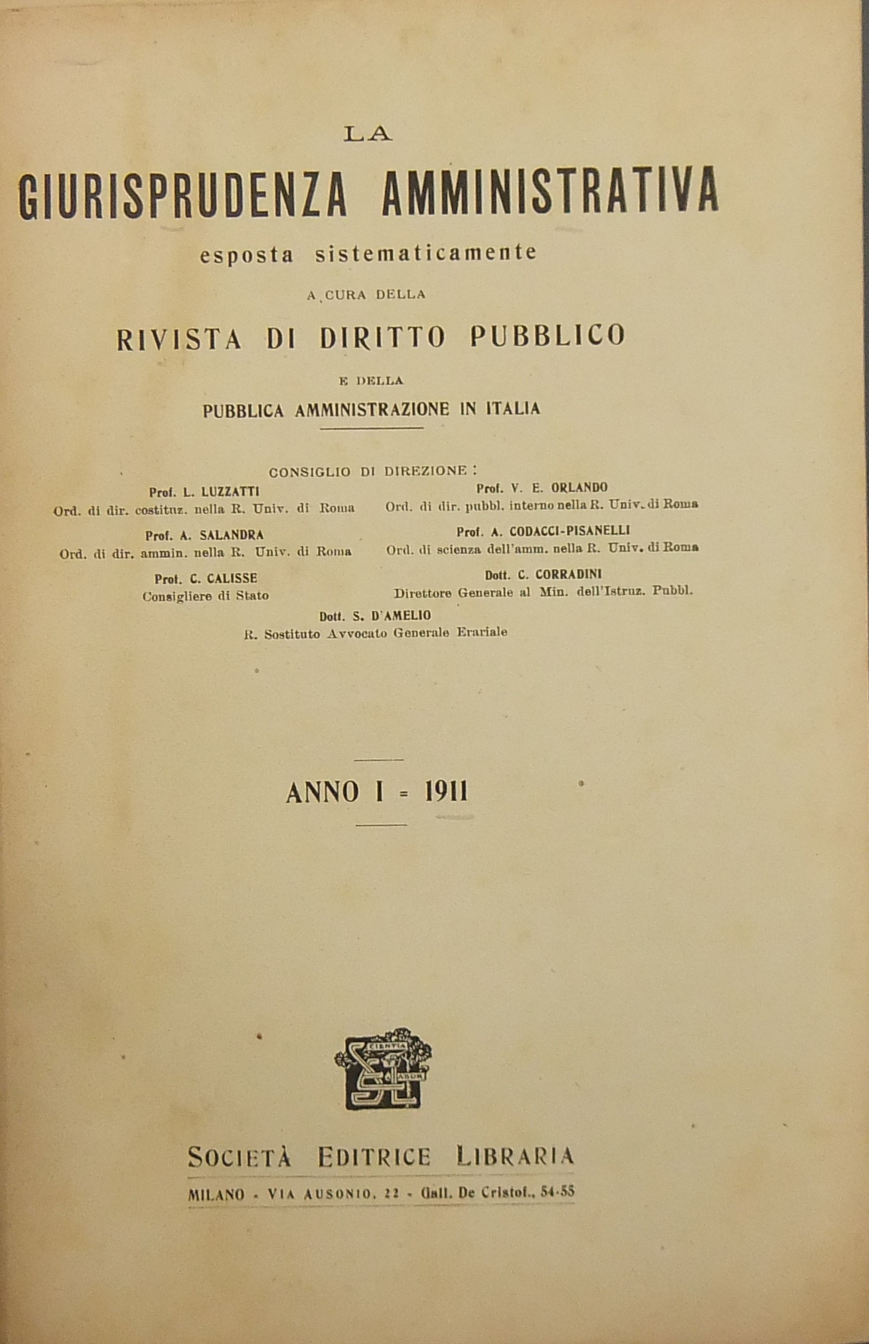 La giurisprudenza amministrativa esposta sistematicamente