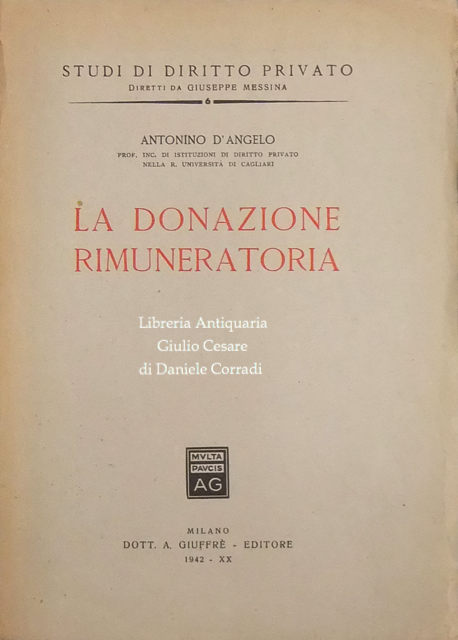 La donazione rimuneratoria