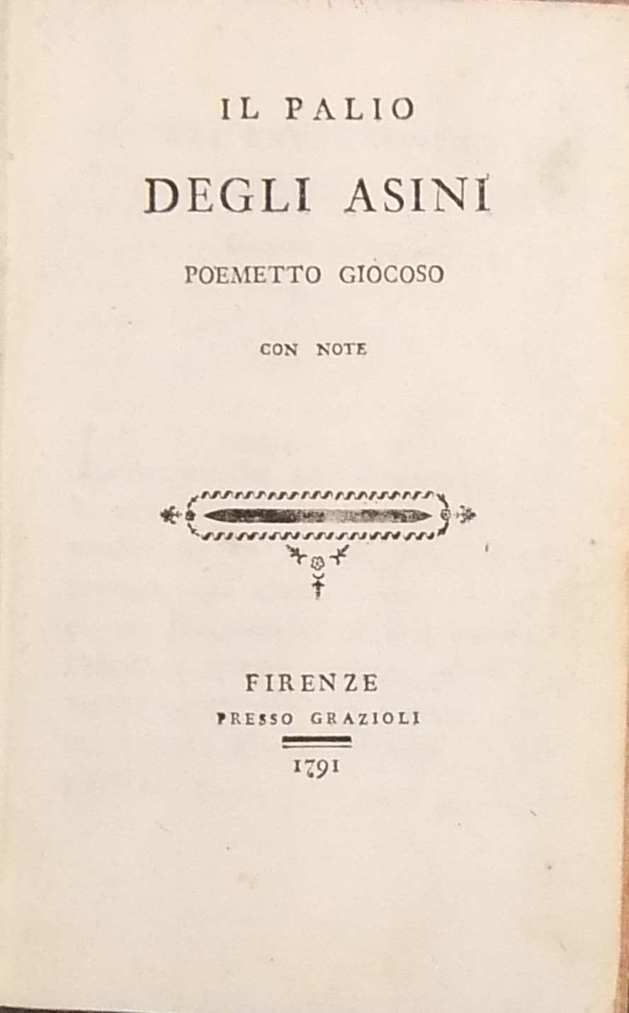 Il palio degli asini
