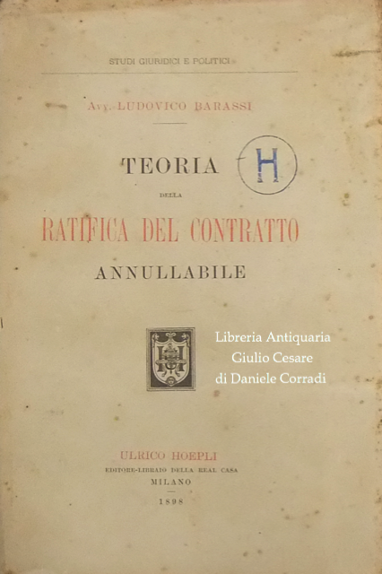 Teoria della ratifica del contratto annullabile
