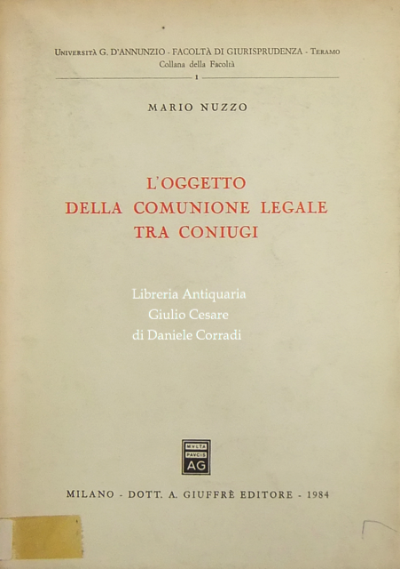 L'oggetto della comunione legale tra coniugi