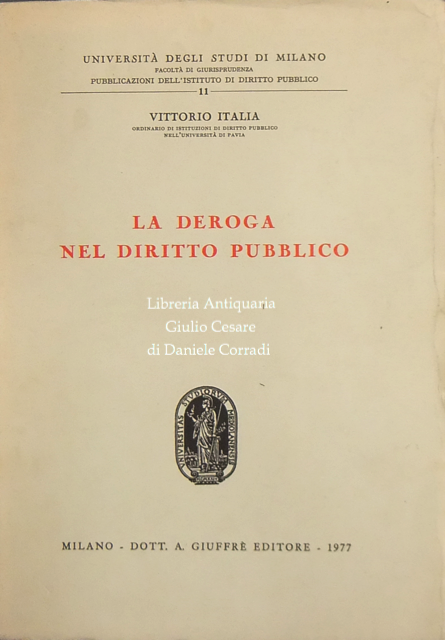 La deroga nel diritto pubblico