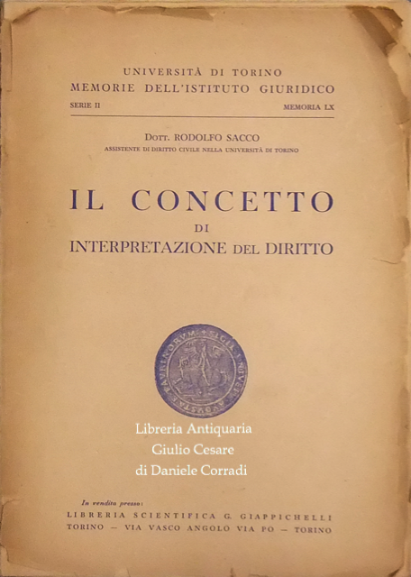 Il concetto di interpretazione del diritto