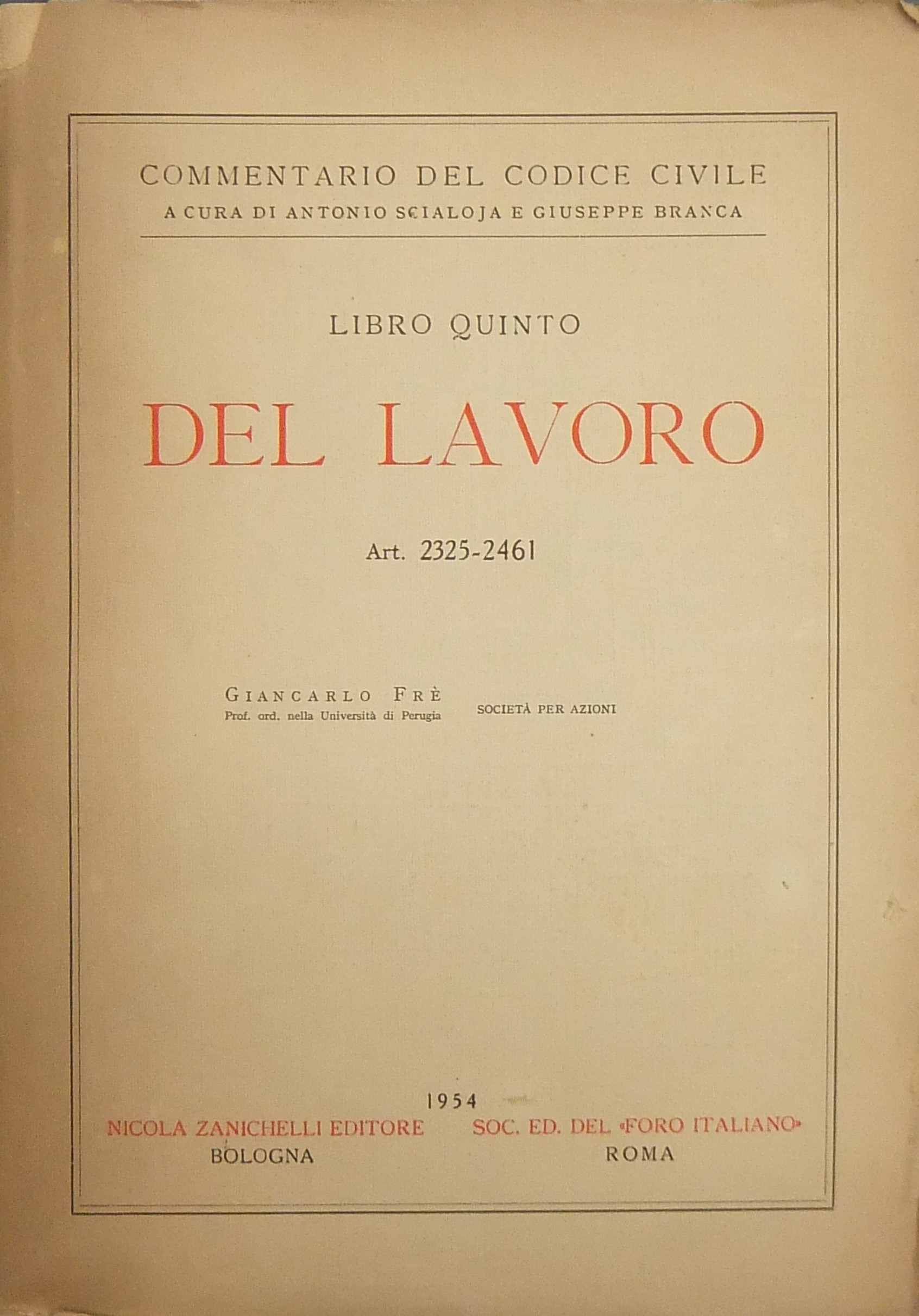 Società per azioni. Art. 2325-2461