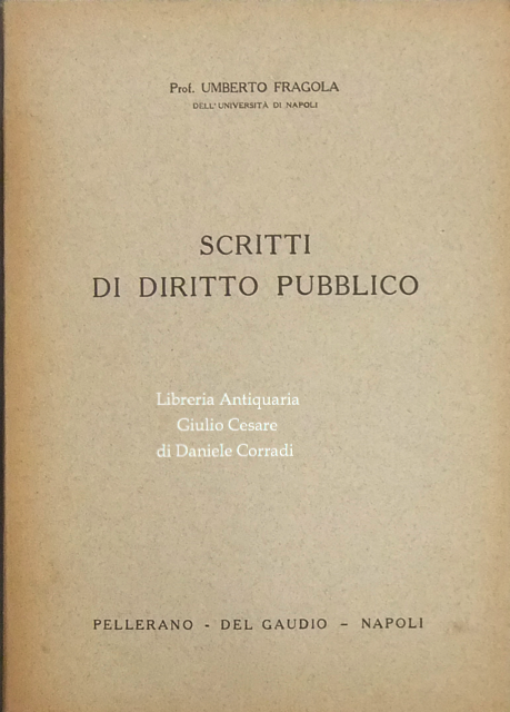 Scritti di diritto pubblico