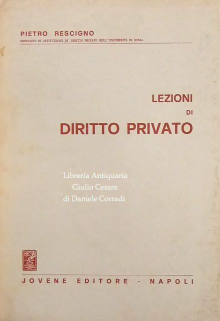 Lezioni di diritto privato