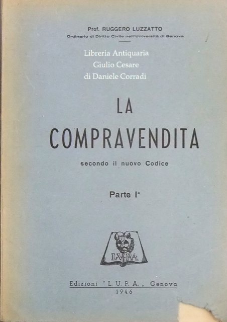 La compravendita secondo il nuovo Codice.