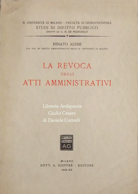 La revoca degli atti amministrativi