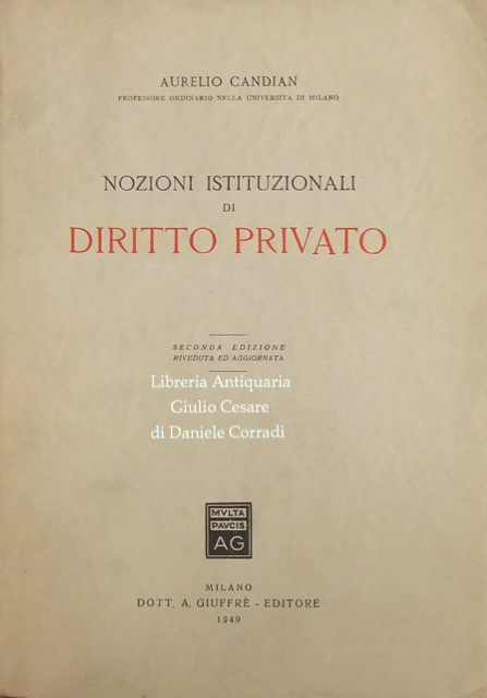 Nozioni istituzionali di diritto privato