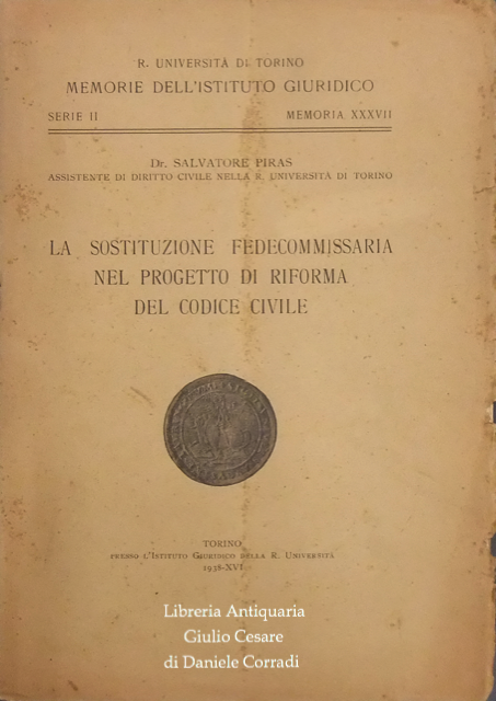 La sostituzione fedecommissaria