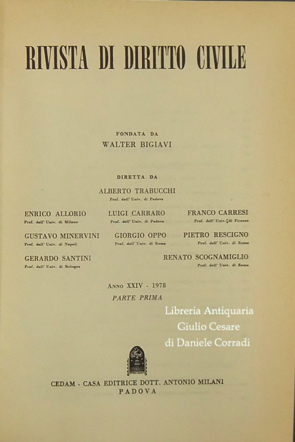 Rivista di diritto civile.