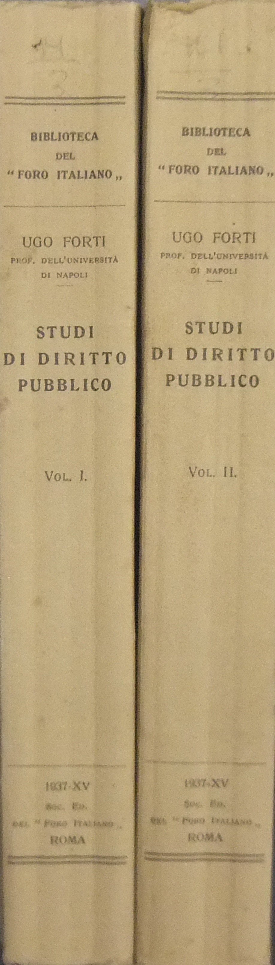 Studi di diritto pubblico.