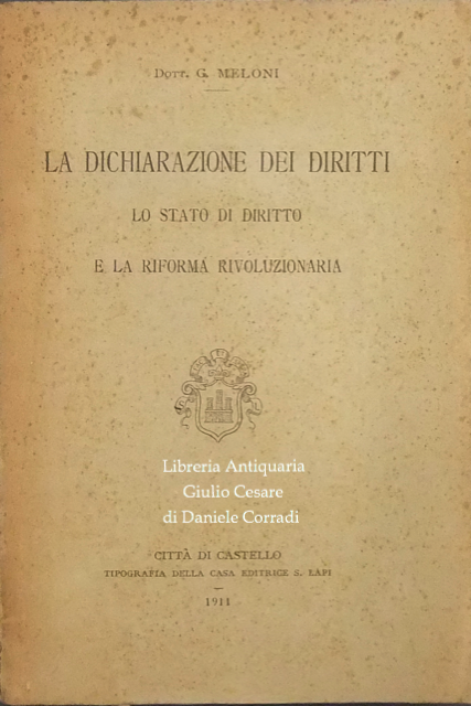 La dichiarazione dei diritti