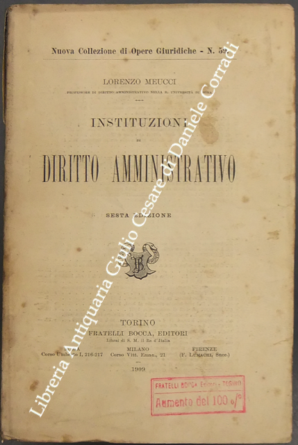 Instituzioni di diritto amministrativo