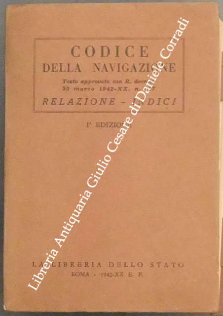 Codice della navigazione. 