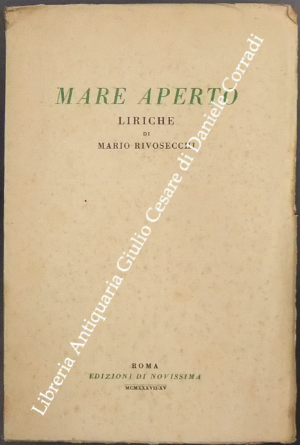 Mare aperto. Liriche