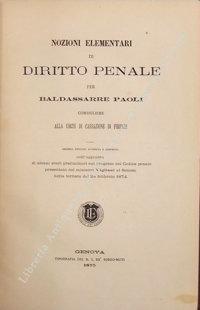 Nozioni elementari di diritto penale