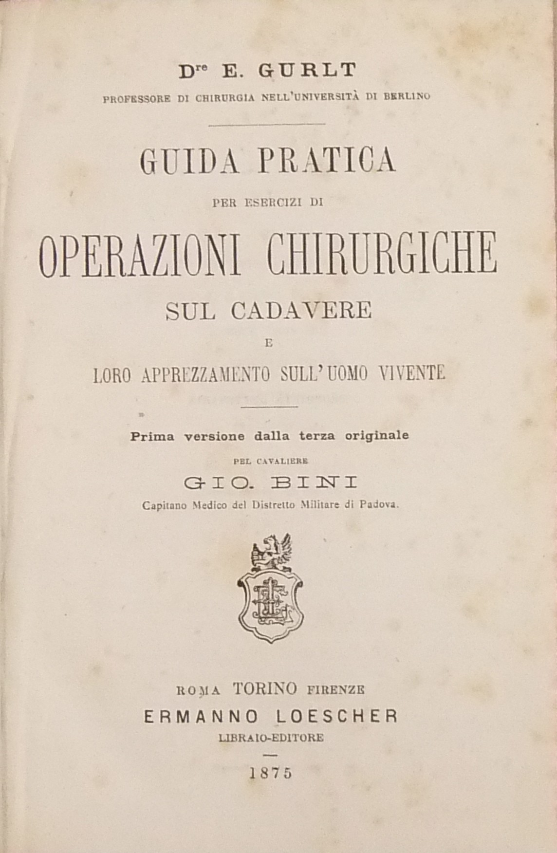 Guida pratica per esercizi di operazioni chirurgiche