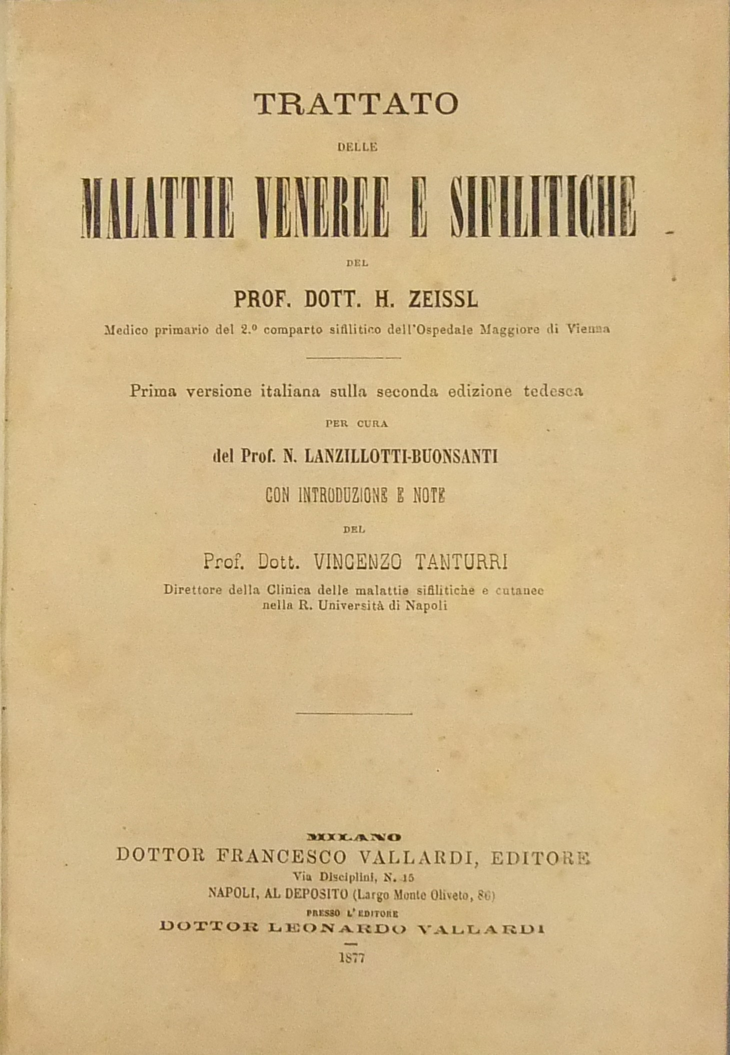 Trattato delle malattie veneree e sifilitiche