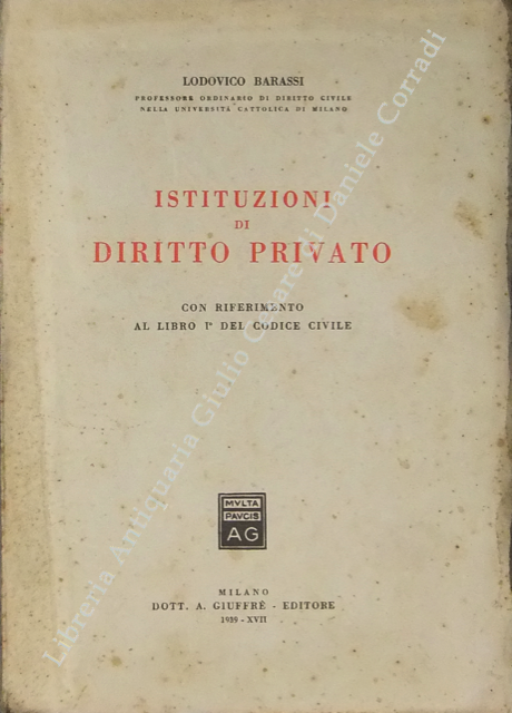 Istituzioni di diritto privato.