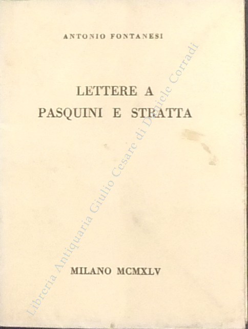 Lettere a Pasquini e Stratta