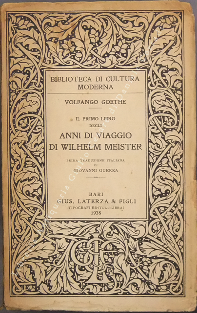 Il primo libro degli anni di viaggio di Wilhelm Meister