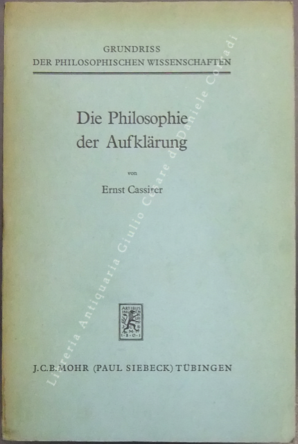 Die Philosophie der Aufklarung