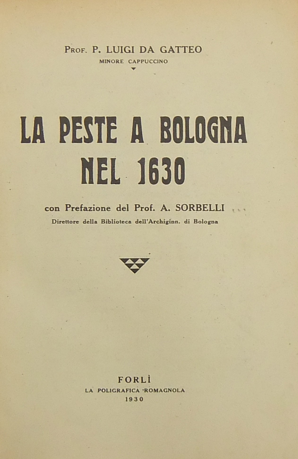 La peste a Bologna nel 1630