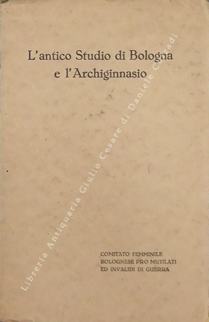 L'antico studio di Bologna e l'archiginnasio