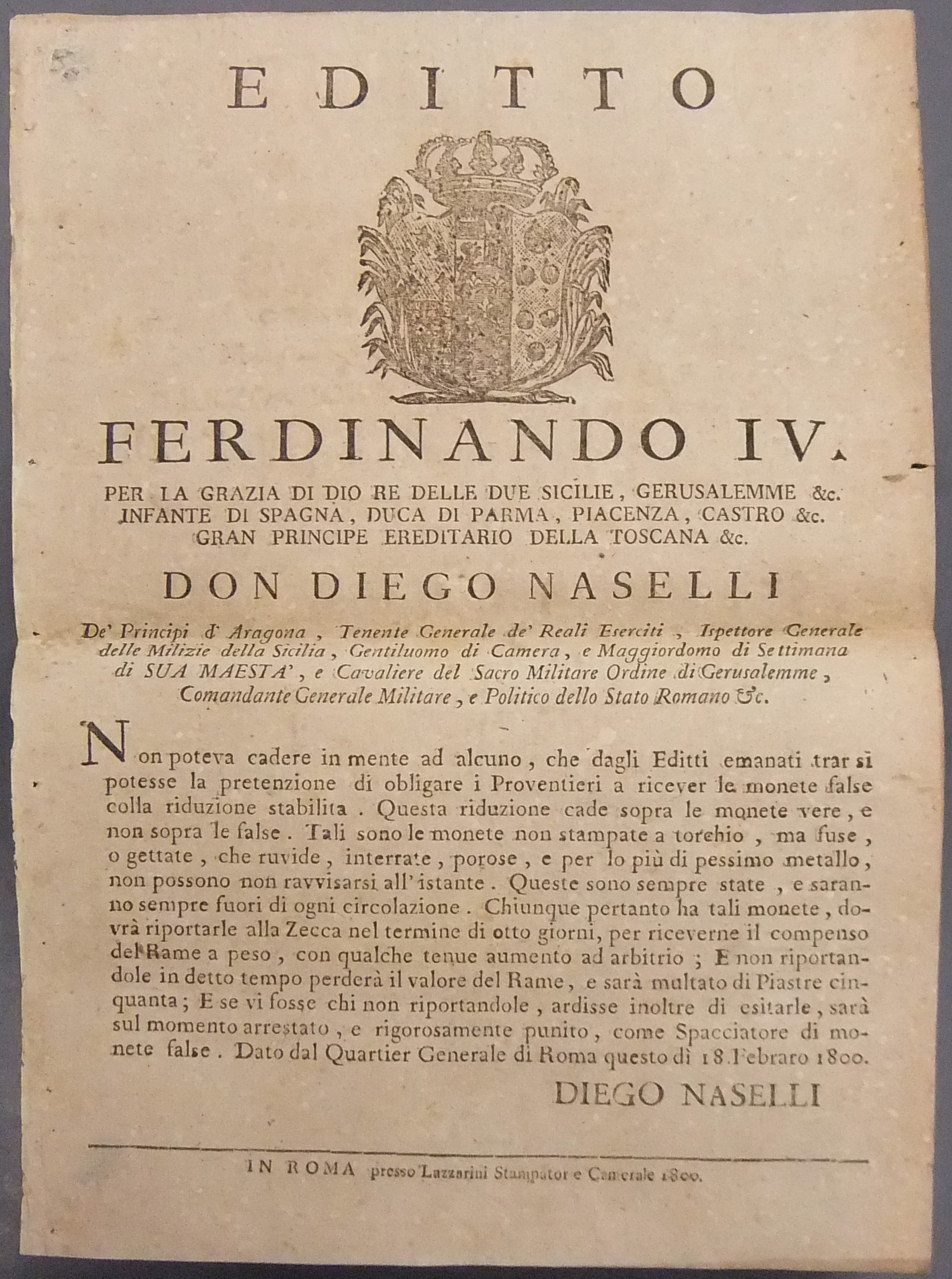 Editto Ferdinando IV