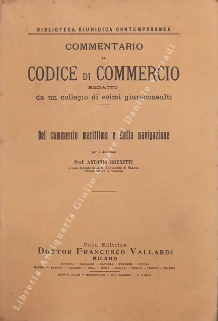Del commercio marittimo e della navigazione