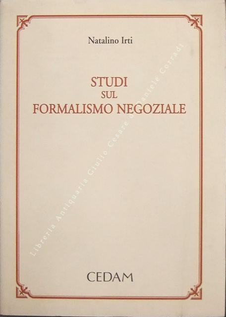 Studi sul formalismo negoziale