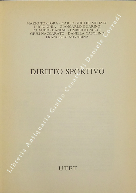 Il diritto sportivo
