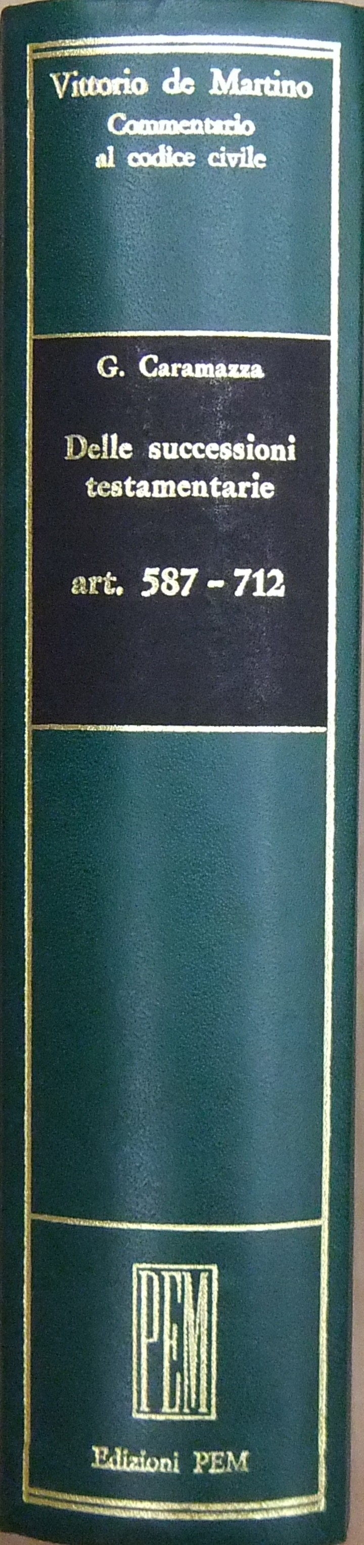 Delle successioni testamentarie. Art. 587-712