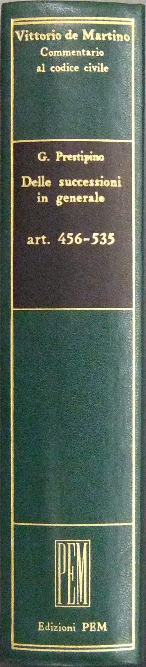 Delle successioni in generale. Art. 456-535