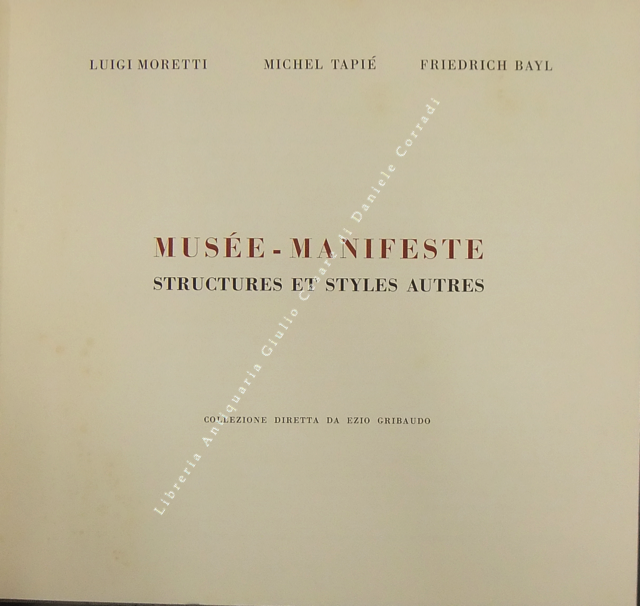 Musee - Manifeste. Structures et styles autres