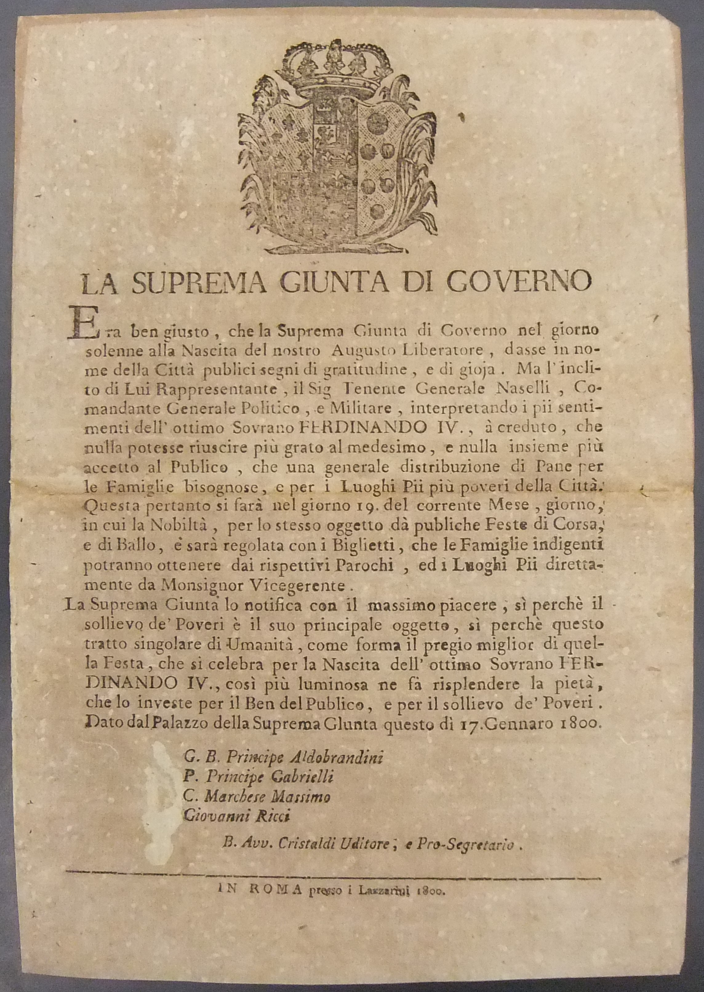 La suprema giunta di governo