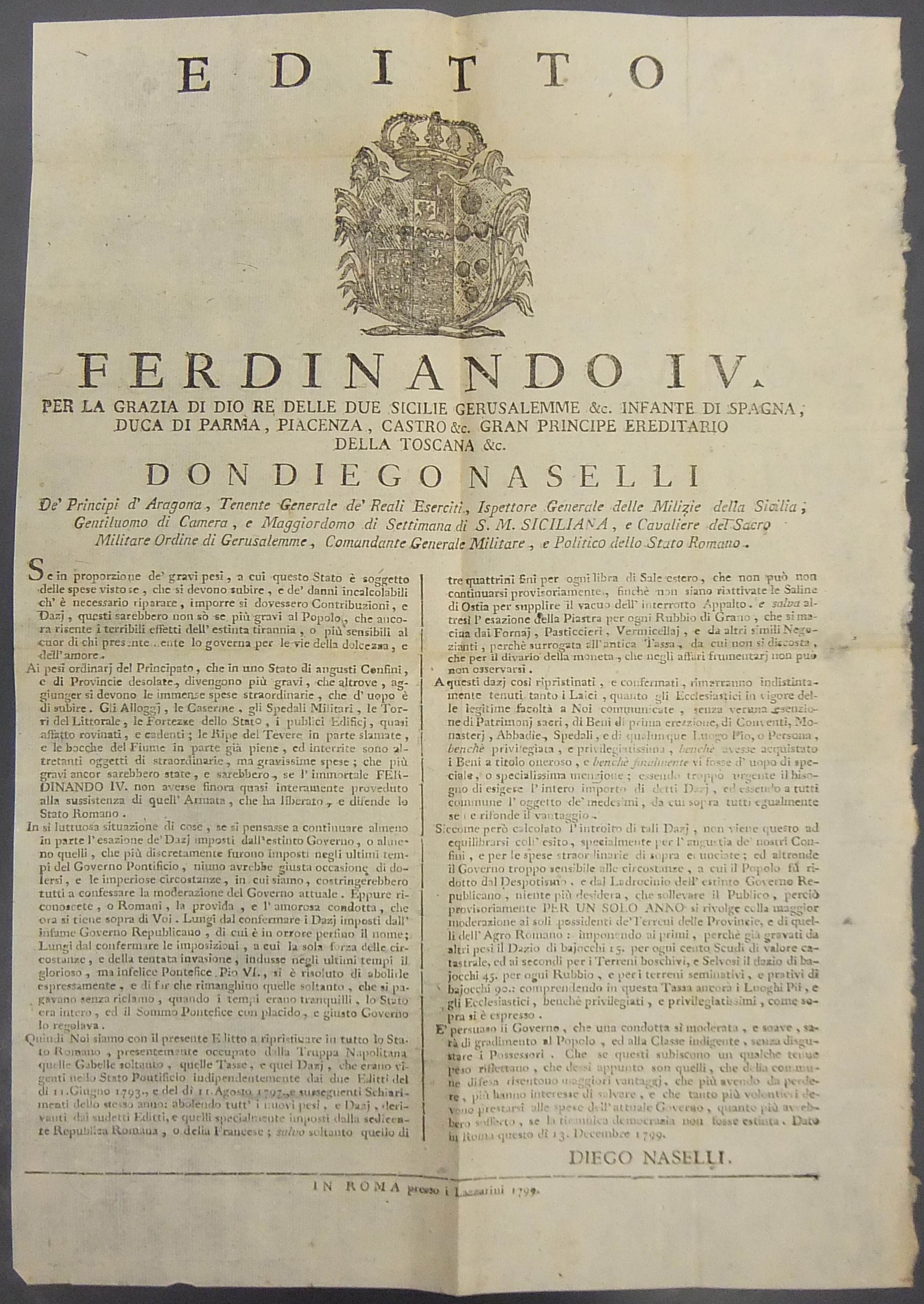 Editto Ferdinando IV