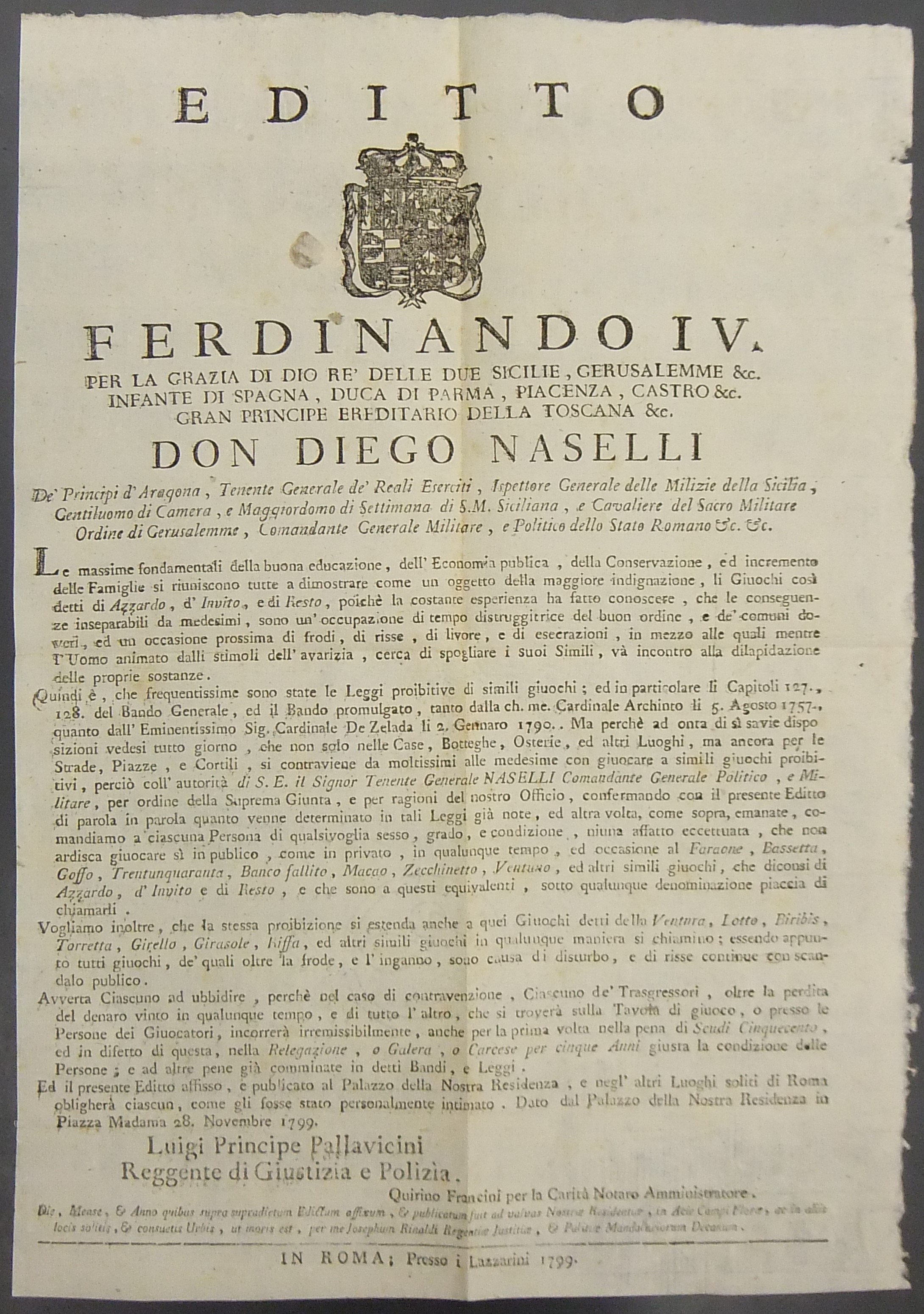 Editto Ferdinando IV