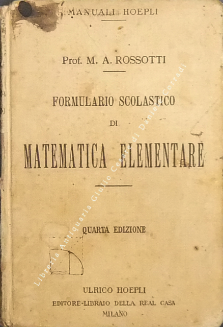 Formulario scolastico di matematica elementare