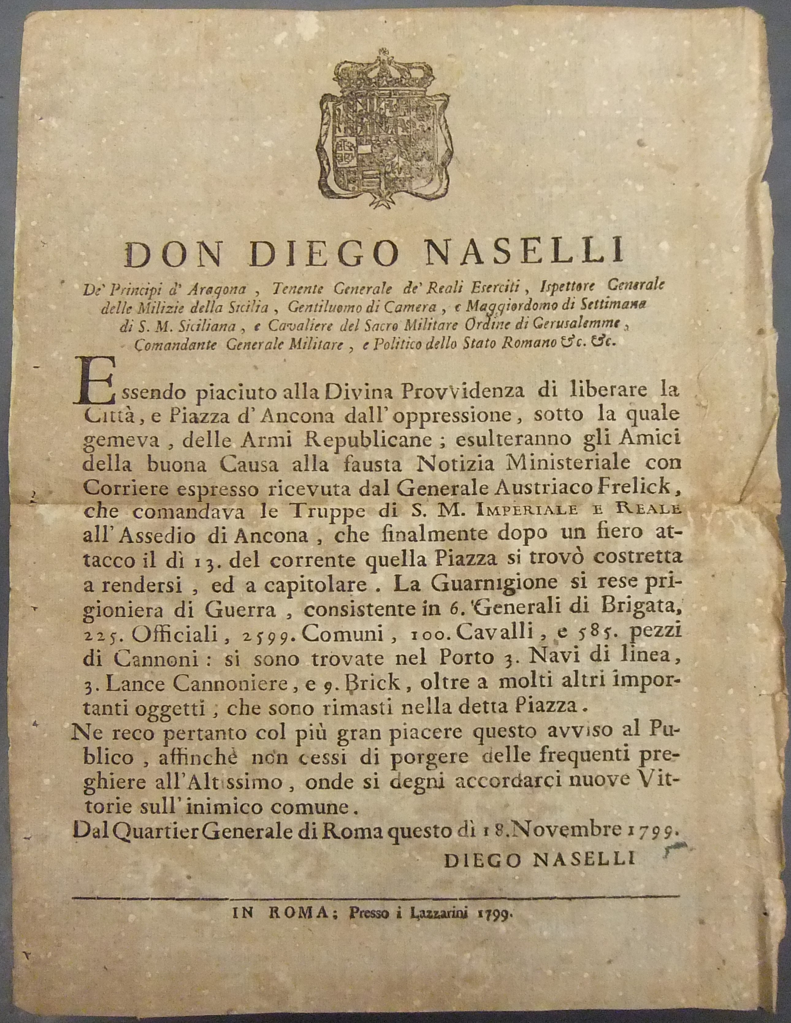 Editto Don Diego Naselli